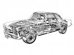 Mercedes-Benz 280 SL 1968 года (WW)
